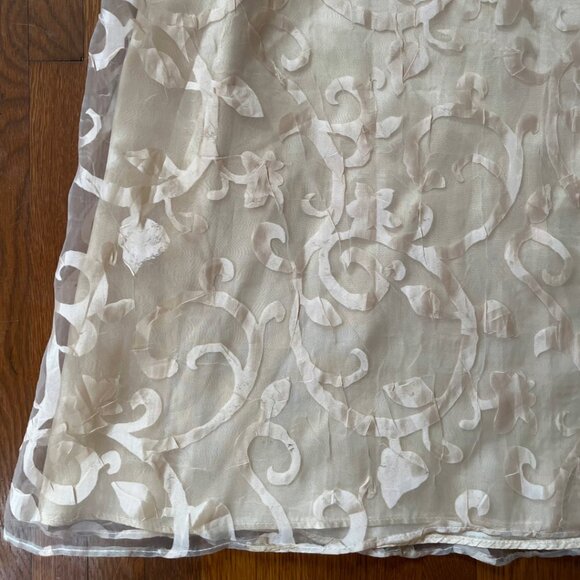 Vintage Jeffrey & Dara Evenings By Tom Barra long lacy skirt - Picture 6 of 10